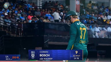 IND vs SA 2025, 3rd ODI: Corbin Bosch Wicket