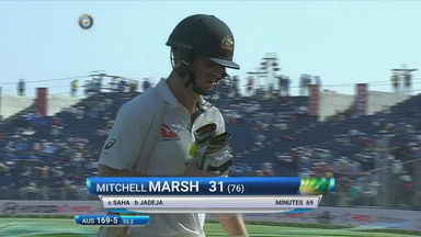 IND vs AUS 2017 - 1st Test Day 3 : Mitchell Marsh Wicket