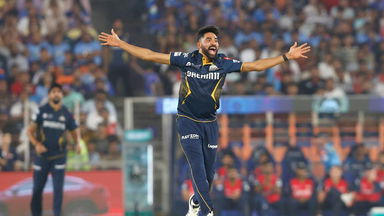 Off stump goes cartwheeling: Fiery Siraj cleans up Rickelton