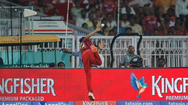 5 runs saved! Incredible effort from Prince Yadav