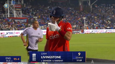 IND vs ENG 2025, 4th T20I: Liam Livingstone Wicket