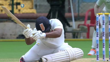 SHOT! The Sarfaraz Khan scoop is on display