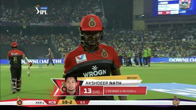 M35: KKR vs RCB – Akshdeep Nath Wicket
