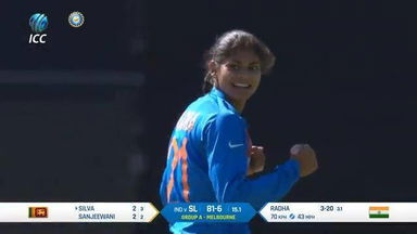 Radha Yadav’s impressive 4-wicket haul against SL