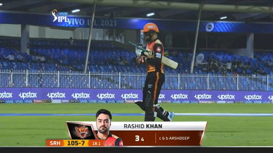 M37: SRH vs PBKS – Rashid Khan Wicket