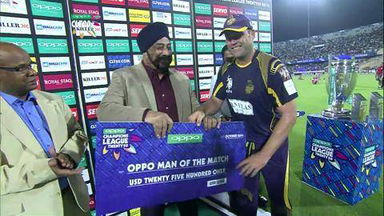 CLT20 2014 M21: KKR vs HOB –   Man Of The Match – Jacques Kallis