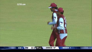 Q5: KM vs FW – Ammar Mahmood c Tharanga b Dilhara