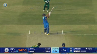 IND vs SA 2025, 1st ODI: Rohit Sharma Six