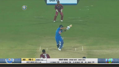 IND vs WI 2019, 1st T20I: Virat Kohli Six