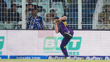 Top skill: Unflinching Anukul's brilliant balancing catch