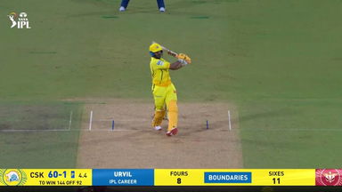 IPL 2026 M53: CSK vs LSG - Urvil Patel Six