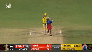 M01: CSK vs RCB – Dinesh Karthik Six