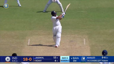IND vs BAN 2024, 2ND Test: Rohit Sharma Six