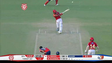 M02: KXIP vs DD: KL Rahul Six