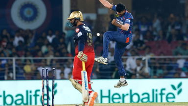 Bulls-Eye: Yash Thakur produces a superb reflex direct-hit run-out