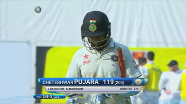 IND vs ENG 2016 - 2nd Test, day 1 : Cheteshwar Pujara Wicket