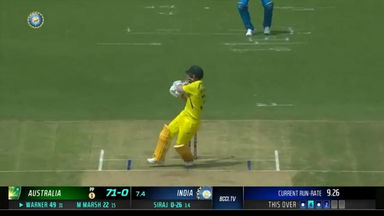 IND vs AUS 2023-24, 3RD ODI: David Warner Six