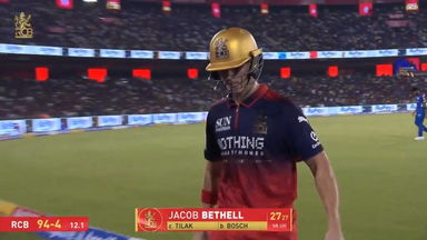 IPL 2026 M54: RCB vs MI - Jacob Bethell Wicket