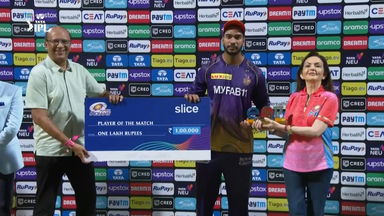 M22: MI vs KKR – Man of the Match –  Venkatesh Iyer