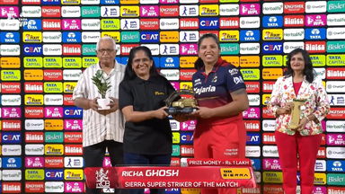 Sierra Super Striker of the Match: Match 16, Royal Challengers Bengaluru vs Mumbai Indians, WPL 2026: Richa Ghosh