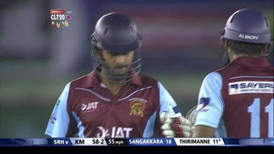 Q2: SRH vs KM – Lahiru Thirimanne Six