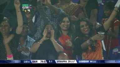 M7: KKR vs LIO –  Robin Uthappa Six