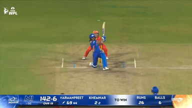 Six: Match 19, Gujarat Giants vs Mumbai Indians, WPL 2026: Harmanpreet Kaur Six