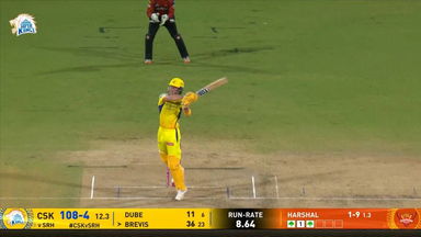 IPL 2025 M43: CSK vs SRH - Dewald Brevis Six