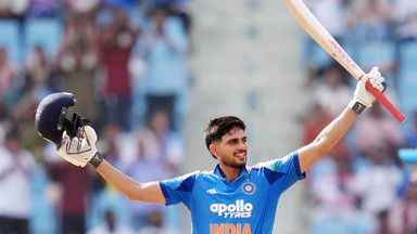 Helmet off, arms raised: Shubman Gill celebrates a glorious century