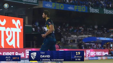 IND vs AUS 2023-24, 4TH T20I: Tim David Wicket