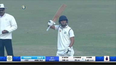 Ganesh Satish's quickfire 100*