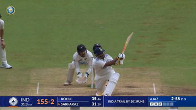 IND vs NZ 2024, 1ST Test: Sarfaraz Khan Six