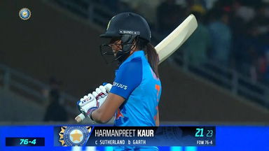 IND-W vs AUS-W 2022, 1ST T20I: Harmanpreet Kaur Wicket