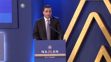 CEO Rahul Johri's welcome speech to the invitees on behalf of the BCCI