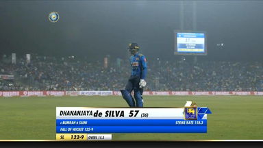 IND vs SL 2020, 3rd T20I: Dhananjaya de Silva Wicket