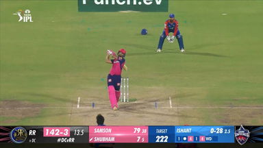 M56: DC vs RR  – Shubham Dubey Six