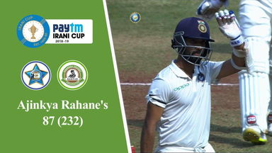 Ajinkya Rahane's fighting 87 in 2nd innings