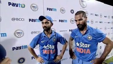 India v SL, 2016: 3rd T20I – A. Rahane & S. Dhawan Interview