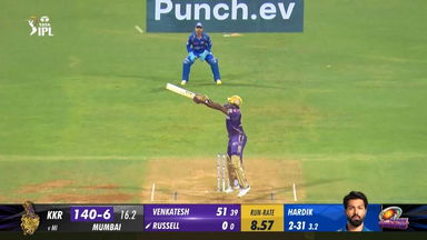 M51: MI vs KKR – Andre Russell Six