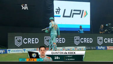 M37: LSG vs MI – Quinton De Kock Wicket