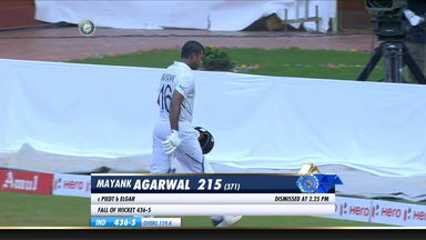IND vs SA 2019, 1st Test, Day 2: Mayank Agarwal Wicket