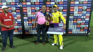 M25: RR vs CSK – Man of the Match – MS Dhoni