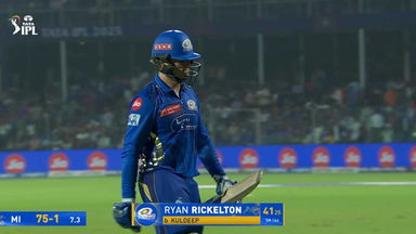 IPL 2025 M29: DC vs MI - Ryan Rickelton Wicket