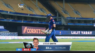 M13: DC vs MI   – Steve Smith Wicket