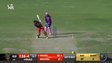 M60: RR vs RCB –  Glenn Maxwell  Six