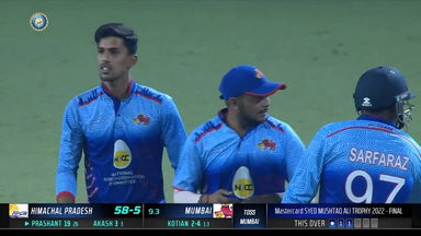 Syed Mushtaq Ali Trophy 2022 Final : Himachal Pradesh vs Mumbai:  Fall of Wickets