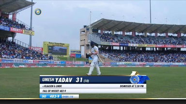 IND vs SA 2019, 3rd Test, Day 2: Umesh Yadav Wicket