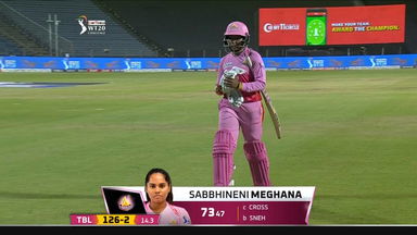 M03: Velocity vs Trailblazers – S. Meghana Wicket