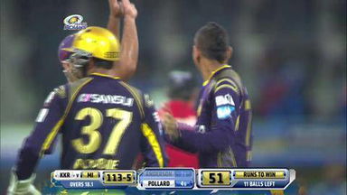 M1: MI vs KKR – Corey Anderson Wicket