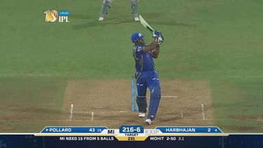 M51: MI vs KXIP – Kieron Pollard Six
